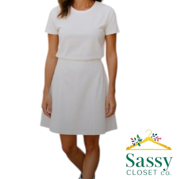 White A-Line Skirt – HAROLD’S Linen Blend, Sz 16, Excellent - Picture 1 of 4